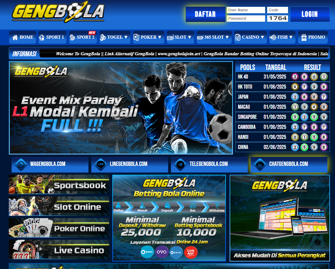 Sbobet88 ≫ Situs Pasukan Gengbola Judi Bola Online Terpercaya